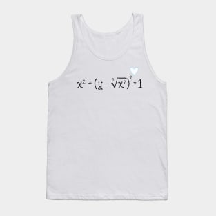 Math heart (blue) Tank Top